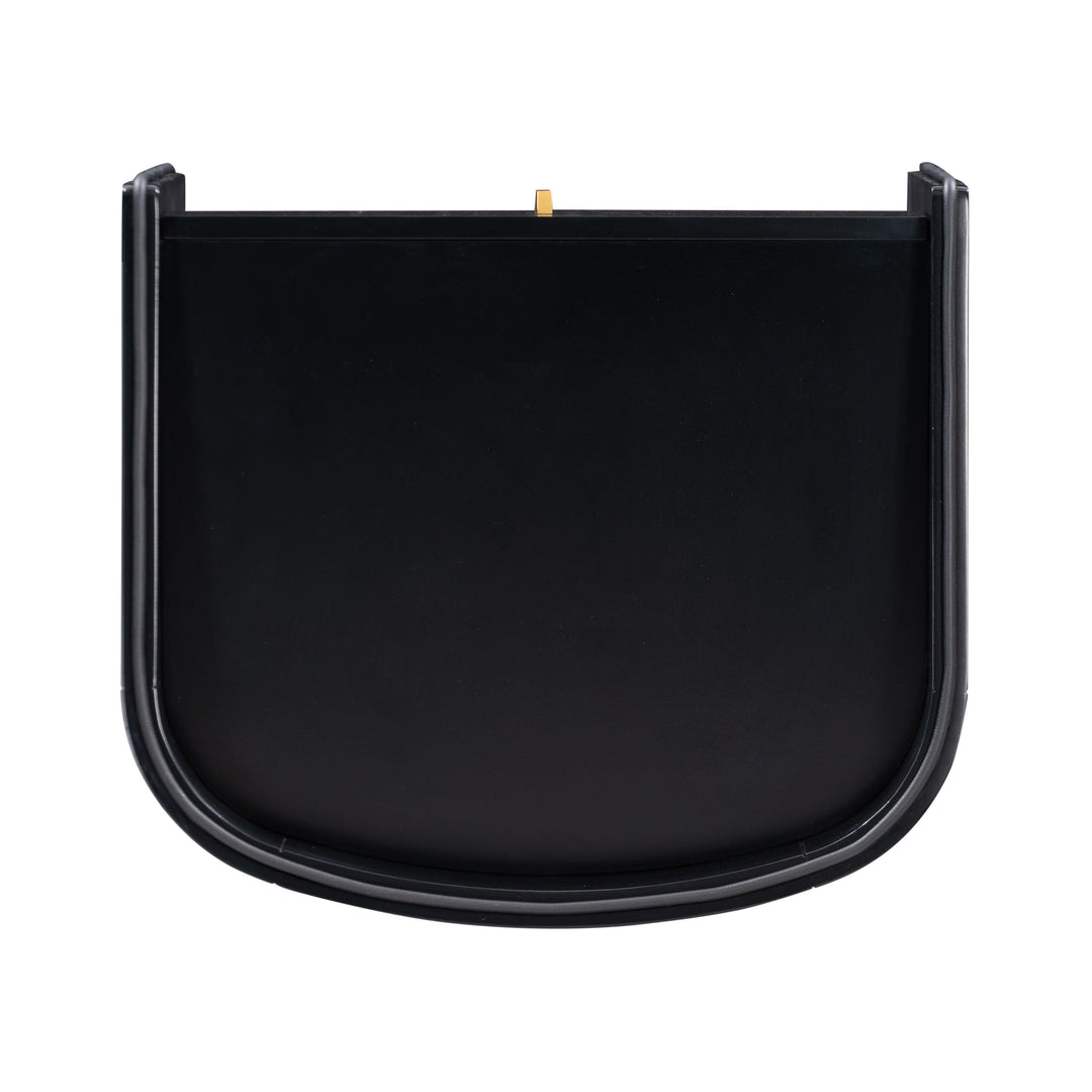 Collins 22" Black Lacquer Nightstand With Drawer