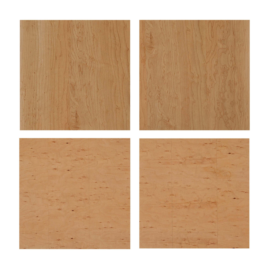 Abigail 22" Natural Birdseye Maple 3-Drawer Nightstand