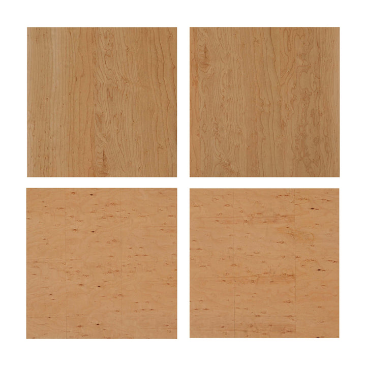 Abigail 22" Natural Birdseye Maple 3-Drawer Nightstand