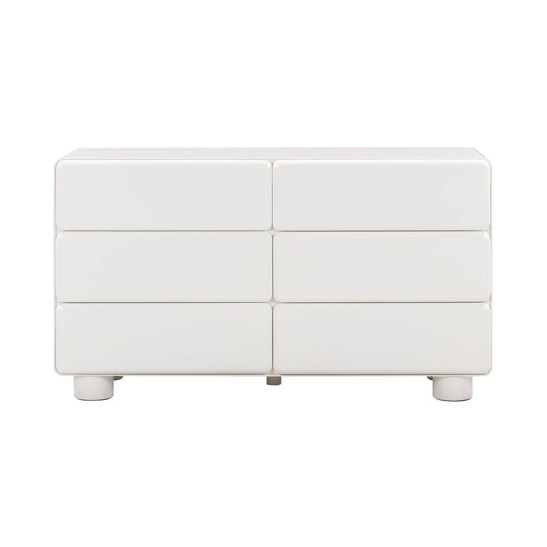 Tammy 56" White 6-Drawer Dresser
