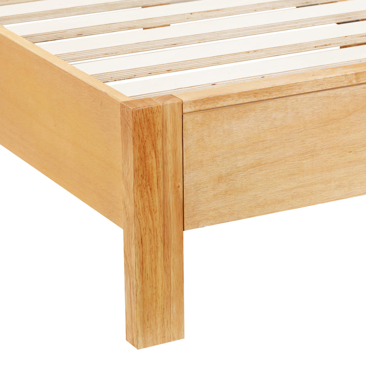 Grappa Natural Wood &amp;amp; Raffia Bed - Queen