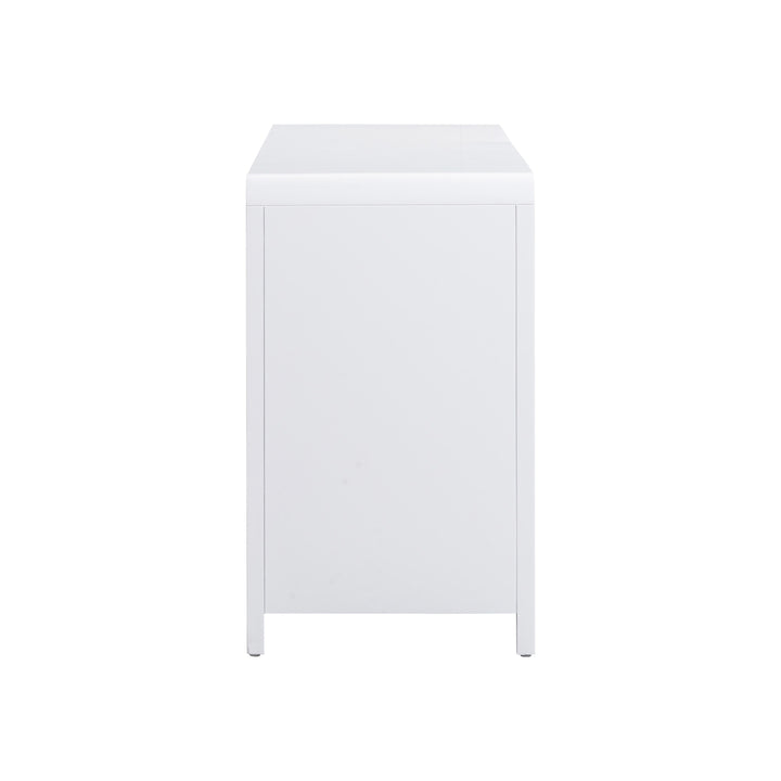 Patty 62" White Rattan 6-Drawer Dresser