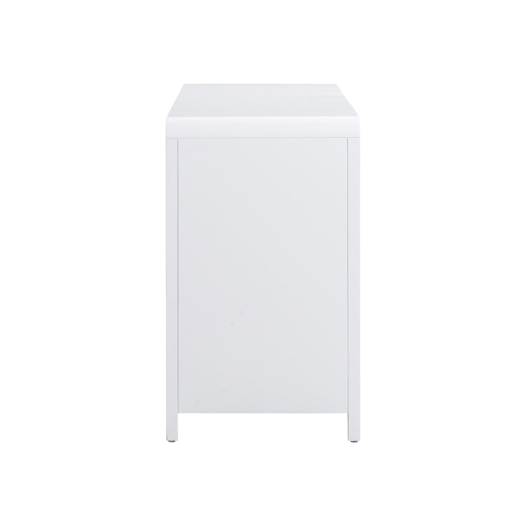 Patty 62" White Rattan 6-Drawer Dresser