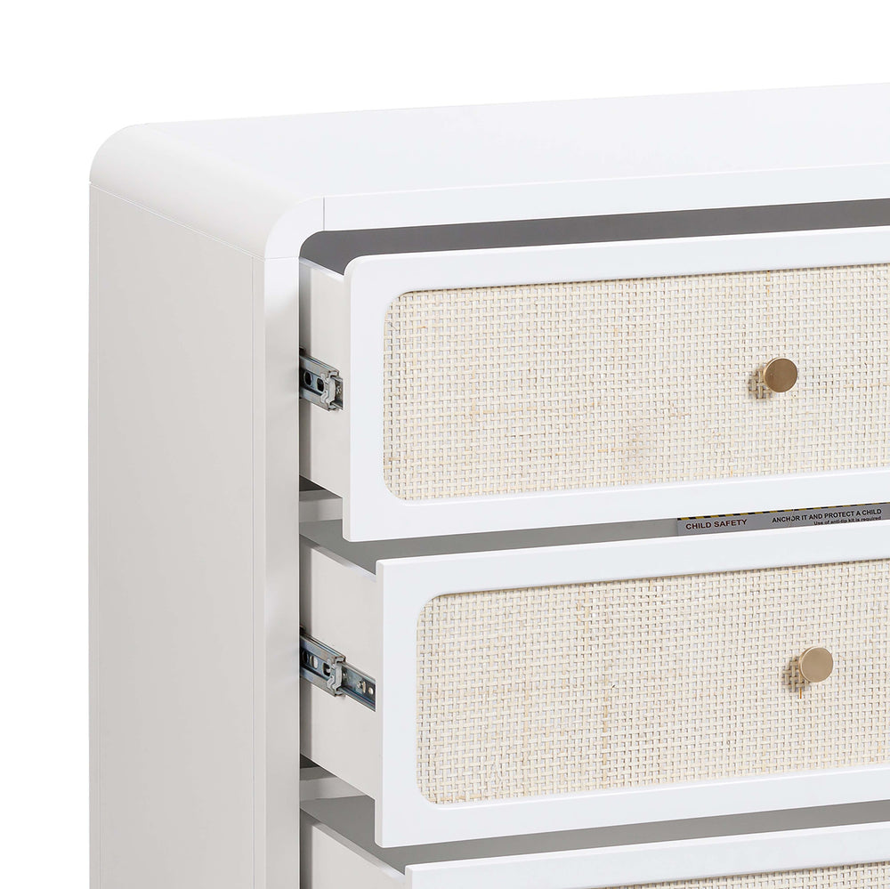 Patty 62" Rattan 6 Drawer Dresser
