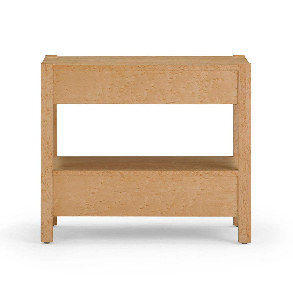 Brandyss 26" Burl 2-Drawer Nightstand