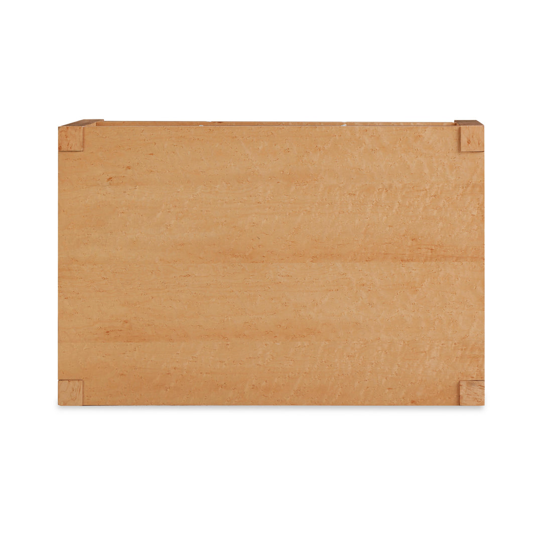 Brandyss 26" Birdseye Maple Burl 2-Drawer Nightstand