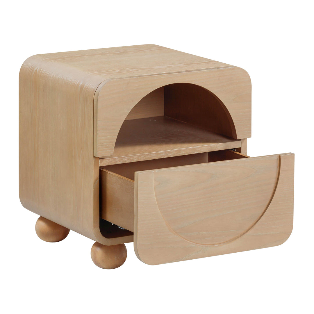 Moonrise 20" Natural Ash Nightstand With Drawer