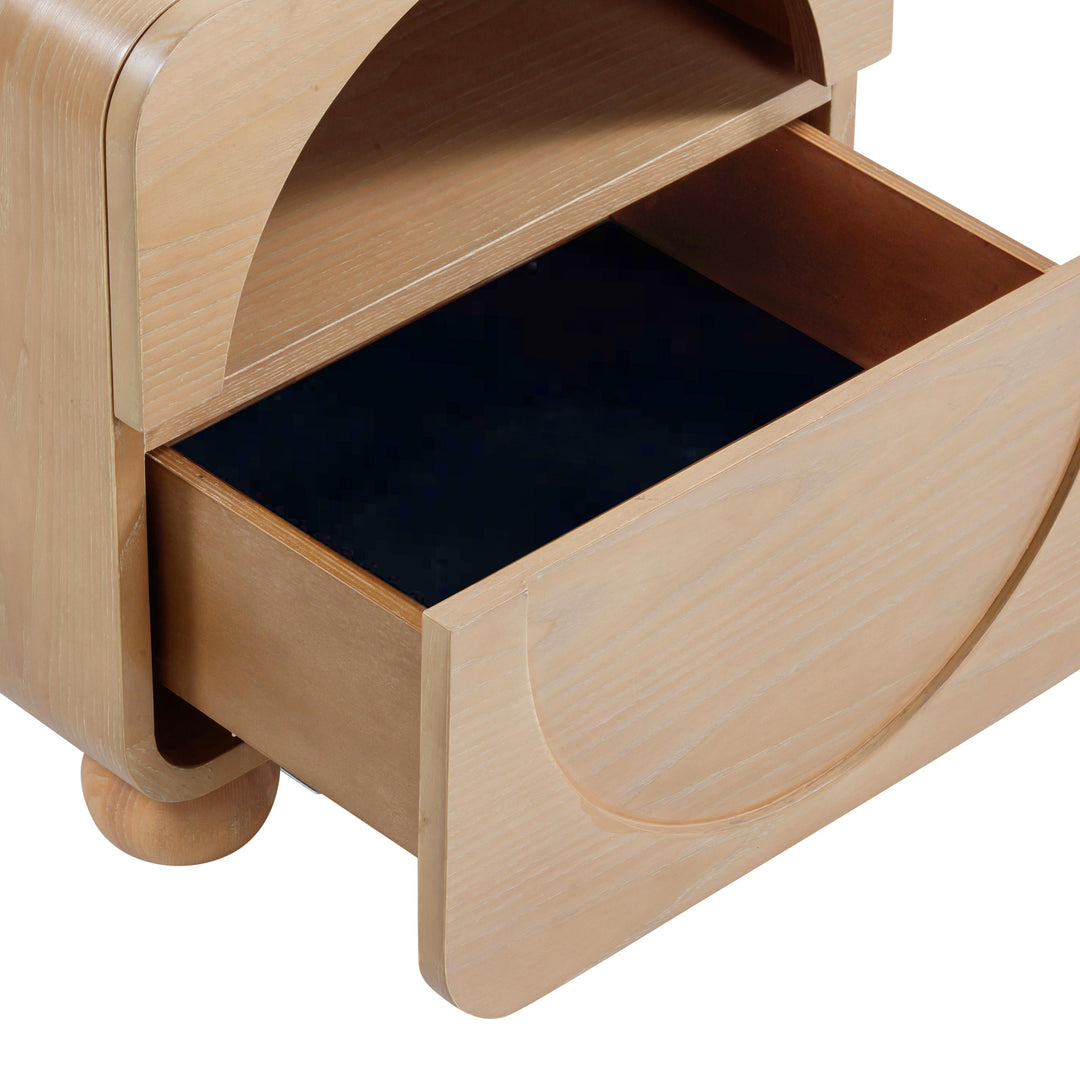 Moonrise 20" Natural Ash Nightstand With Drawer