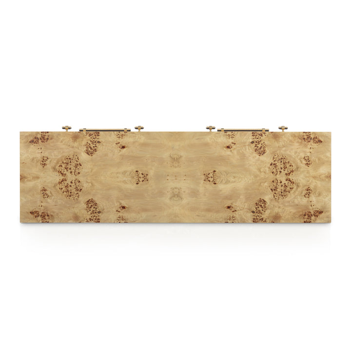 Brandyss 62" Natural Burl 7-Drawer Dresser