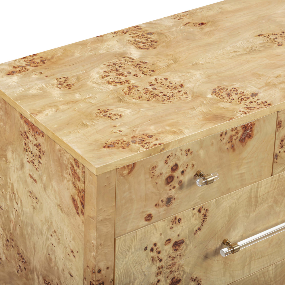 Brandyss 62" Burl 7-Drawer Dresser