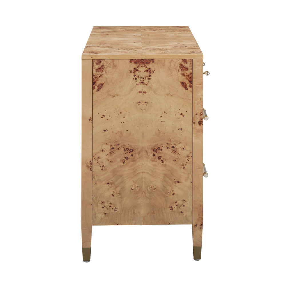 Brandyss 62" Burl 7-Drawer Dresser