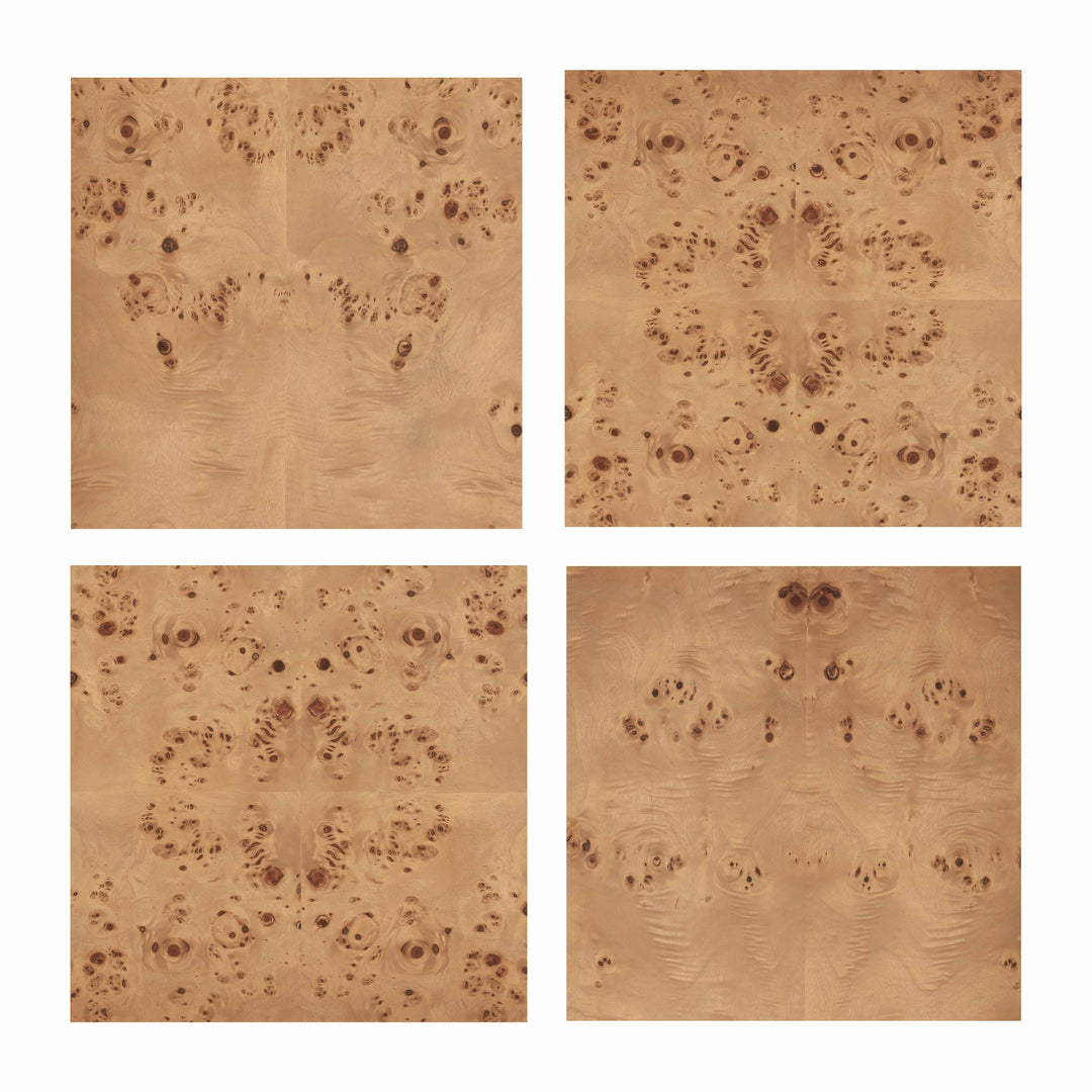 Brandyss 62" Honey Burl 7-Drawer Dresser