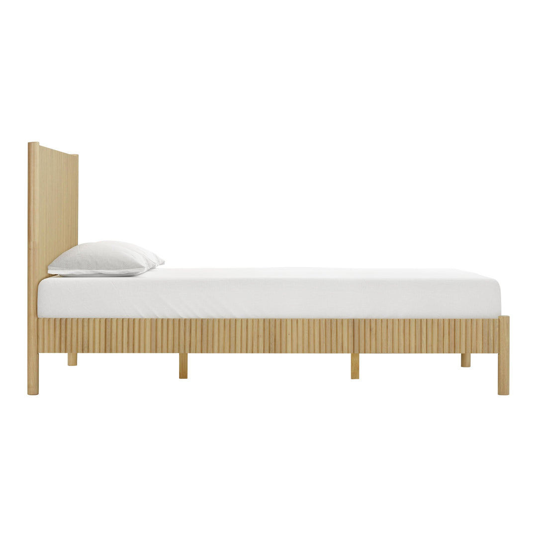 Tyla Natural Wood Bed - Queen