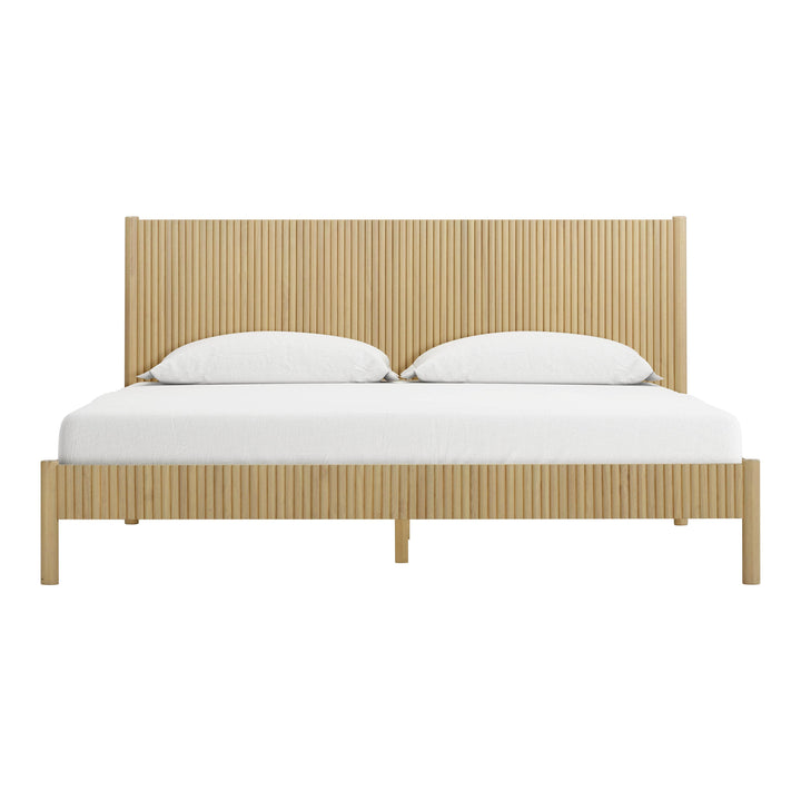 Tyla Natural Wood Bed - King