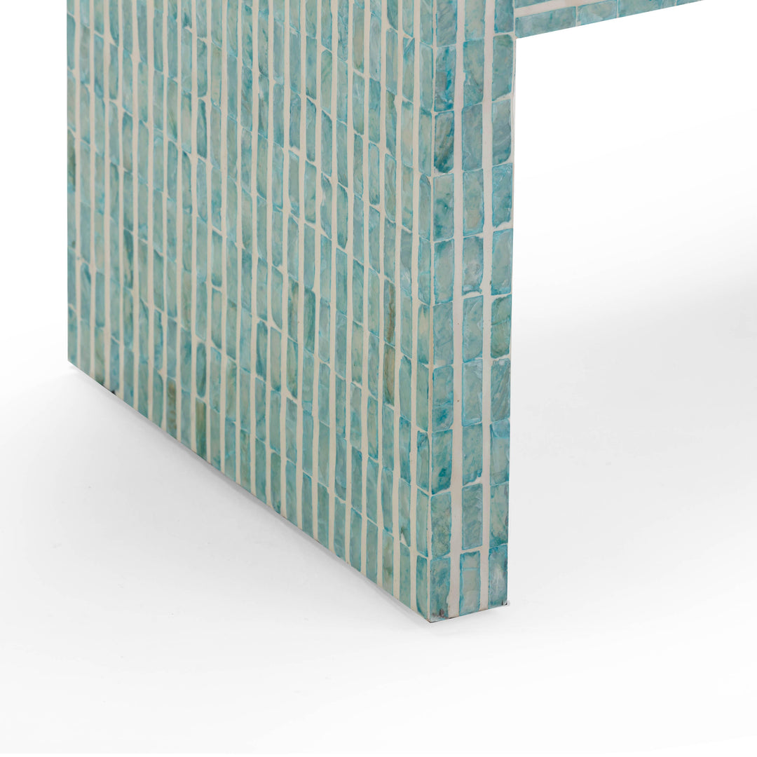 Derry 22" Blue Capiz Shell Nightstand