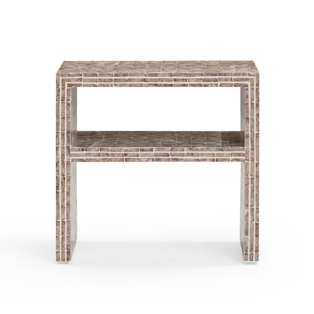 Derry 22" Lavender Capiz Shell Nightstand