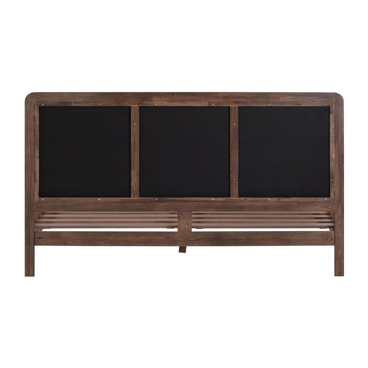 Hella Forest Green Contract-Grade Velvet and Ash Wood Bed - King