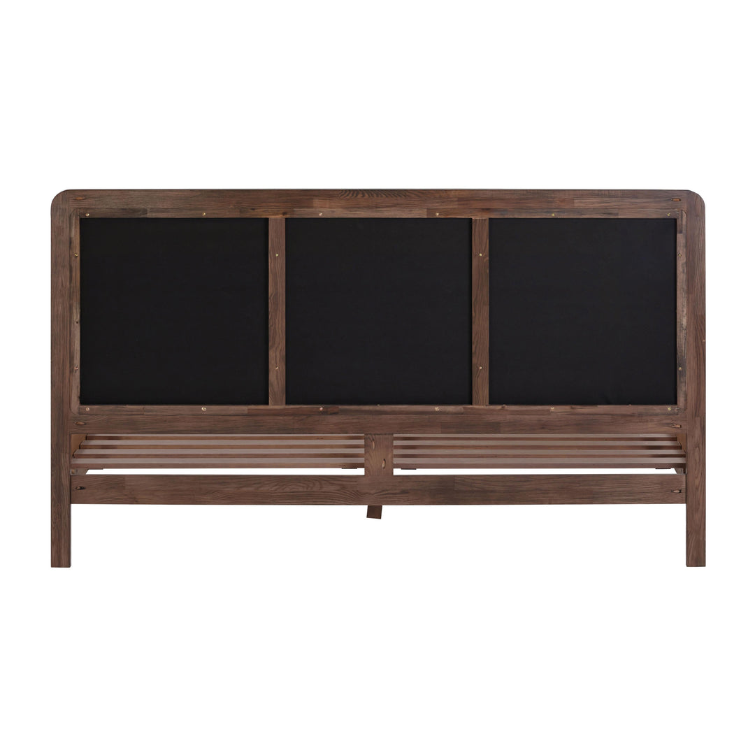 Hella Forest Green Contract-Grade Velvet and Ash Wood Bed - King