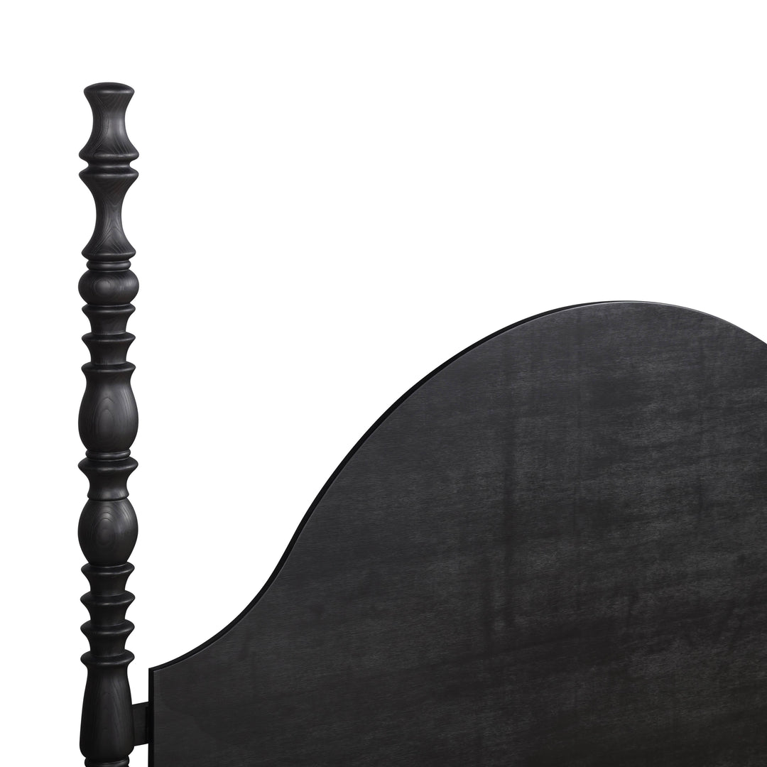 Rosalie Black Ash Bed - King