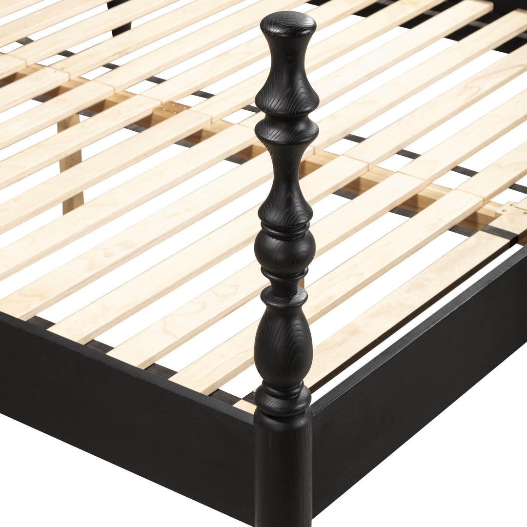 Rosalie Black Ash Bed - King