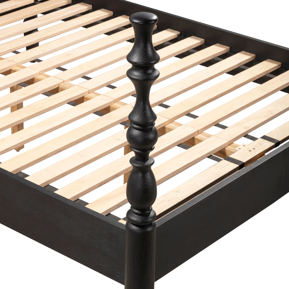 Rosalie Black Ash Bed - Queen