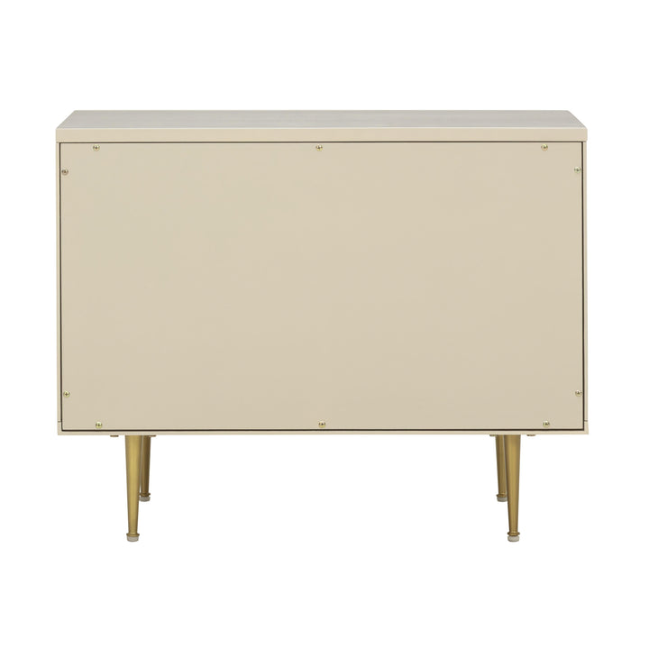 Trident 28" Taupe 3-Drawer Nightstand