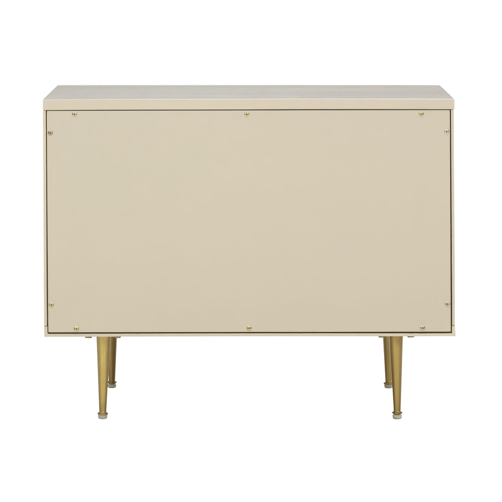 Trident 28" Taupe 3-Drawer Nightstand