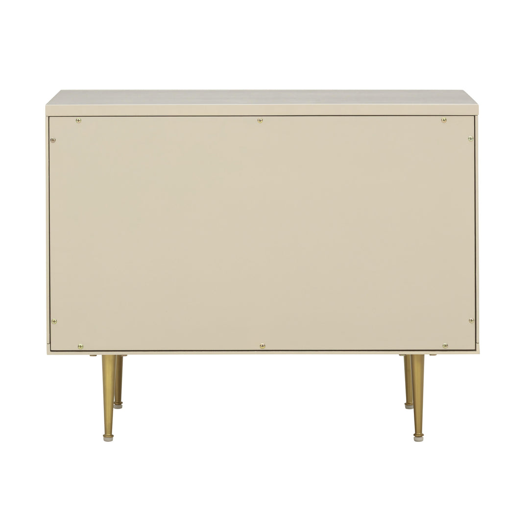 Trident 28" Taupe 3-Drawer Nightstand