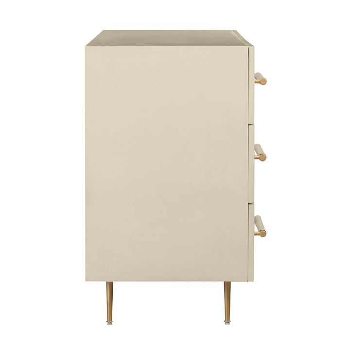 Trident 62" Taupe 6-Drawer Dresser