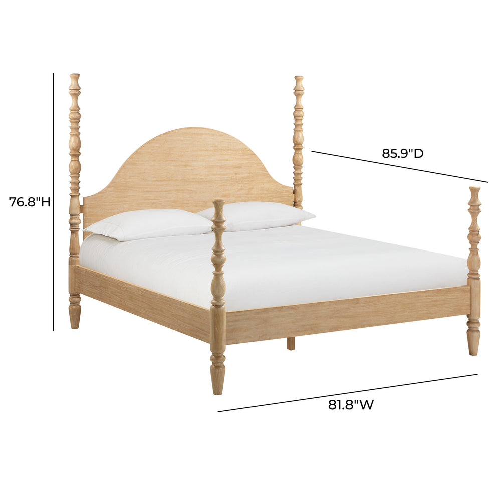 Rosalie Natural Ash Bed - King