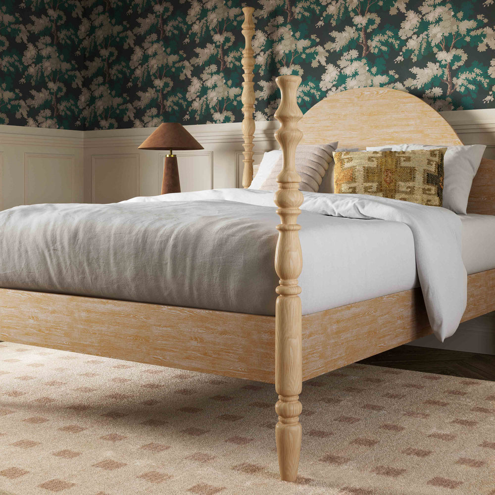 Rosalie Natural Ash Bed - King