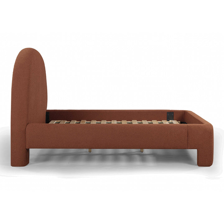Orphea Autumn Red Performance Boucle Bed - Queen