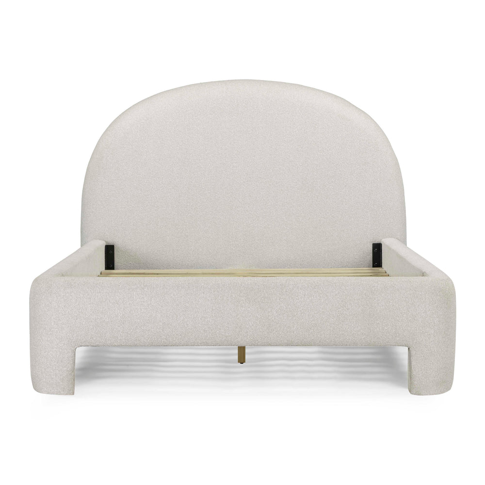 Orphea Off-White Performance Boucle Bed - Queen