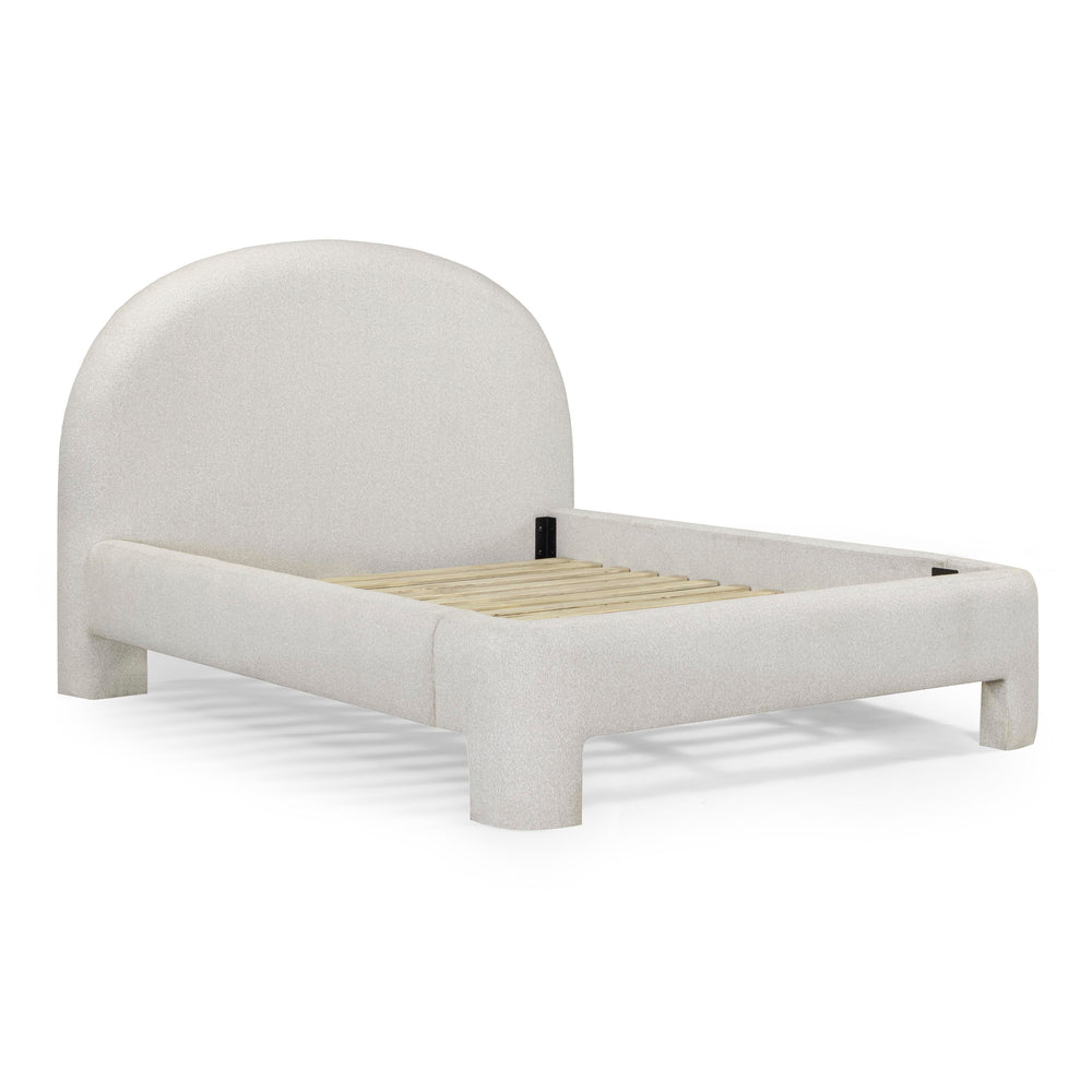 Orphea Off-White Performance Boucle Bed - Queen