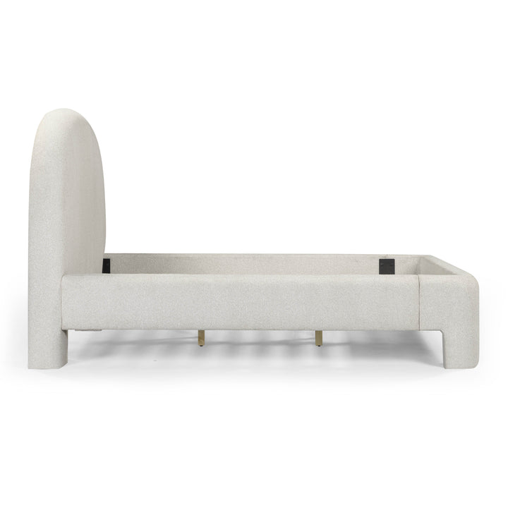 Orphea Off-White Performance Boucle Bed - Queen