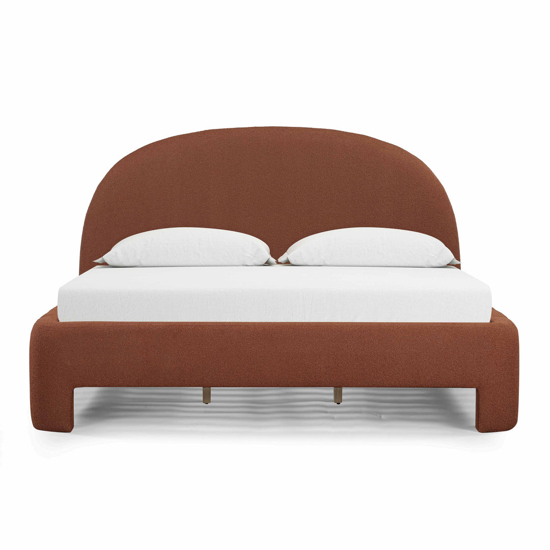 Orphea Autumn Red Performance Boucle Bed - King
