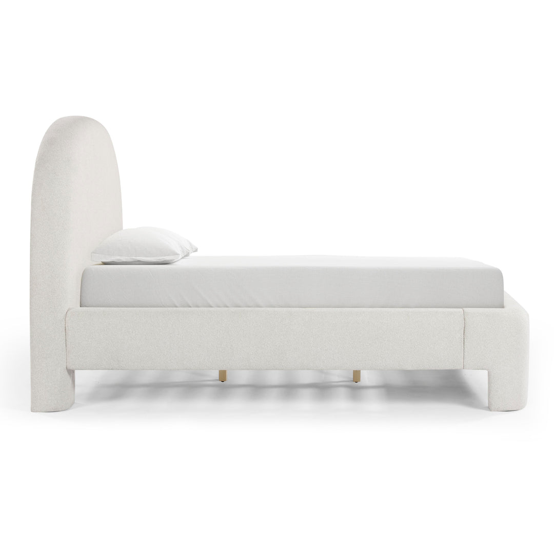 Orphea Off-White Performance Boucle Bed - King
