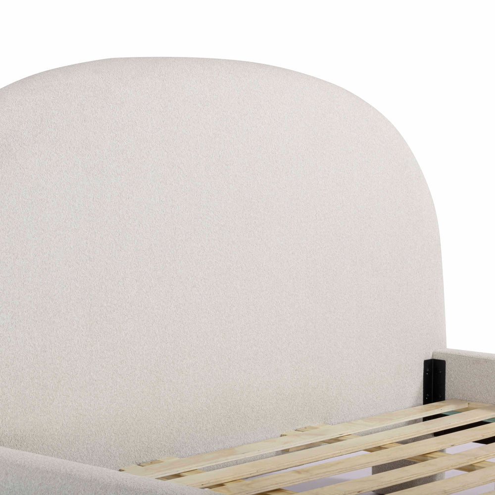 Orphea Off-White Performance Boucle Bed - King