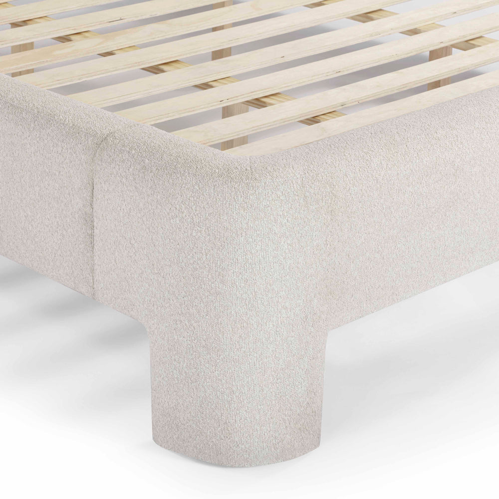 Orphea Off-White Performance Boucle Bed - King