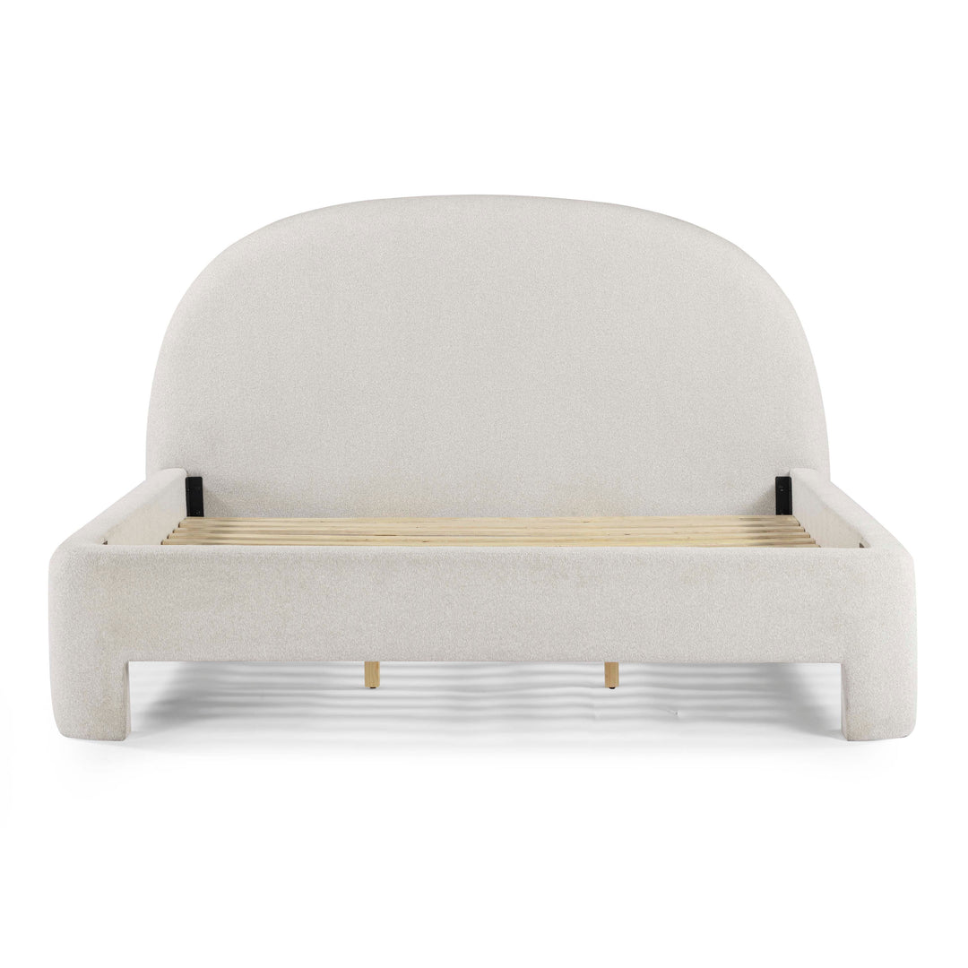 Orphea Off-White Performance Boucle Bed - King
