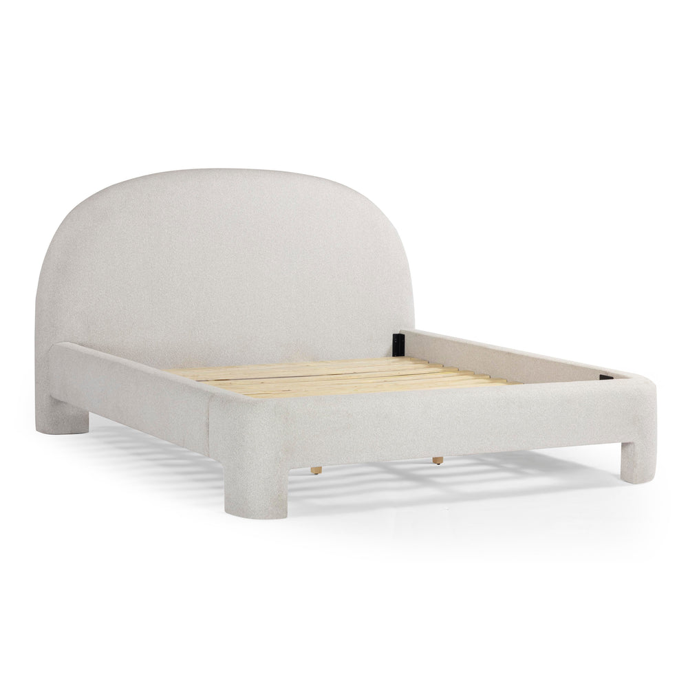 Orphea Off-White Performance Boucle Bed - King