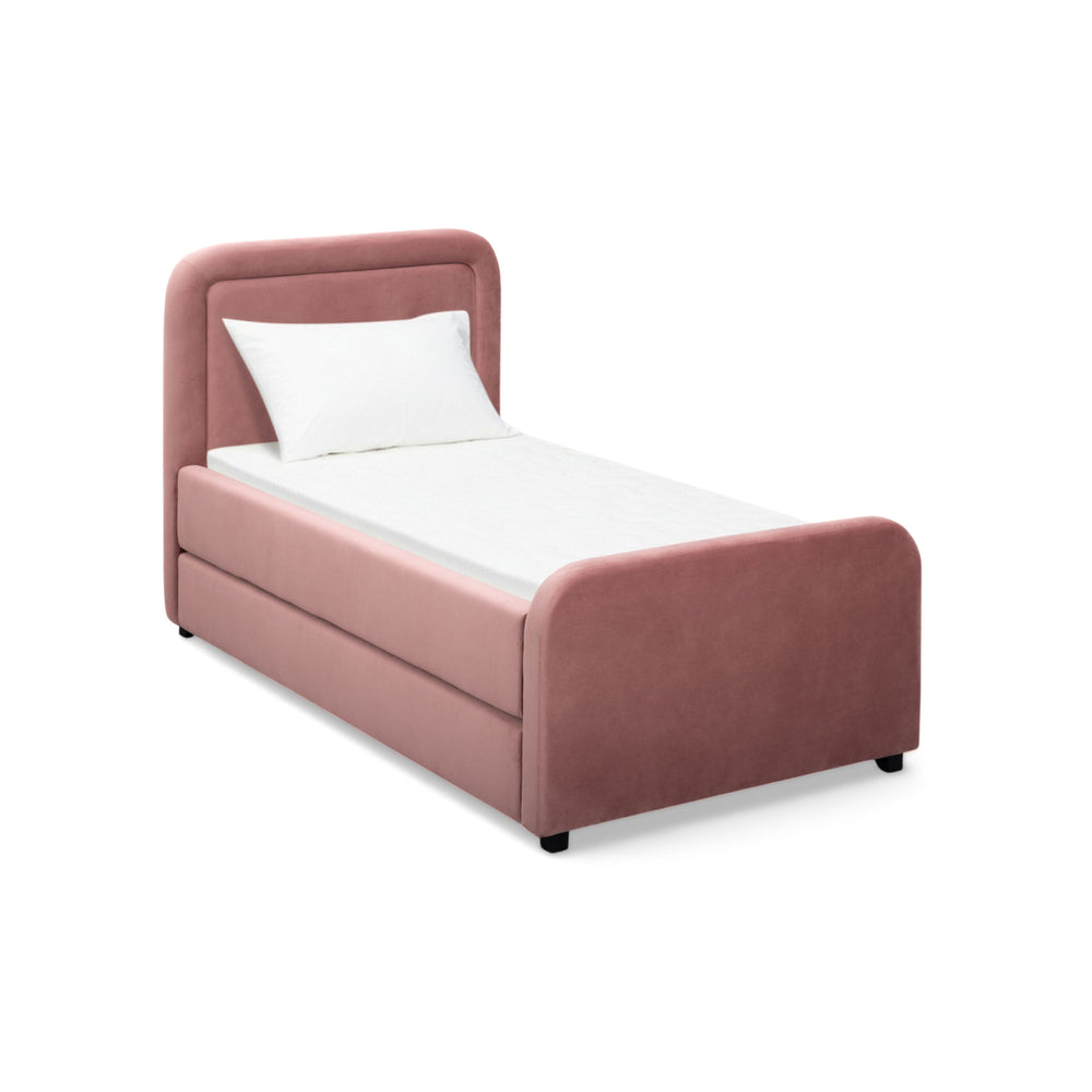 Briella Performance Velvet Trundle Bed in Twin