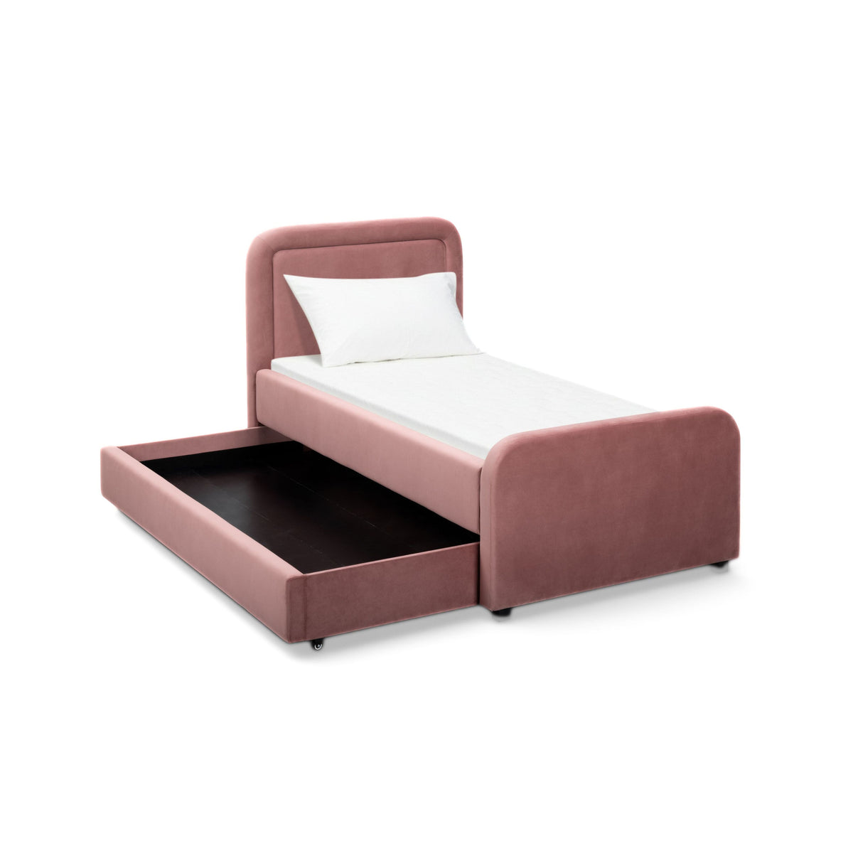 Briella Performance Velvet Trundle Bed in Twin