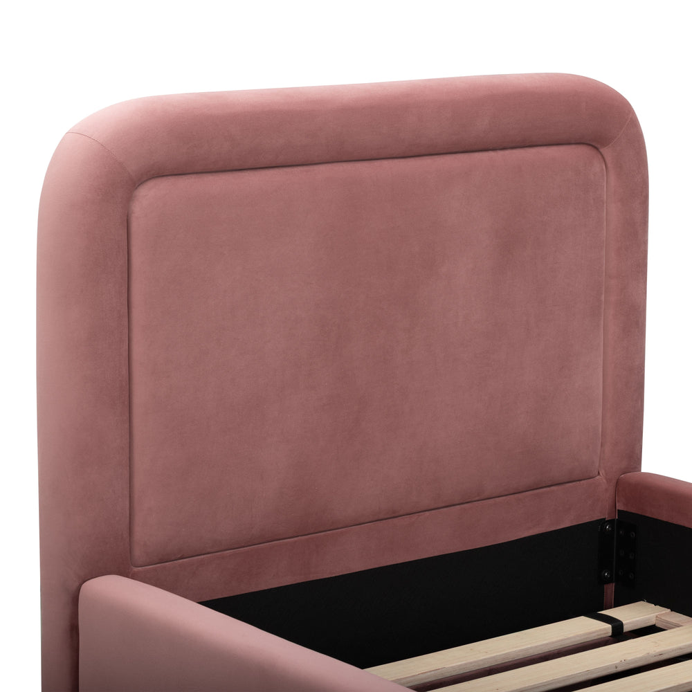 Briella Performance Velvet Trundle Bed in Twin
