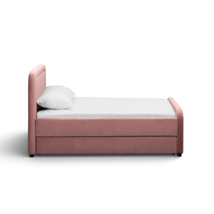 Briella Salmon Performance Velvet Trundle Bed - Twin