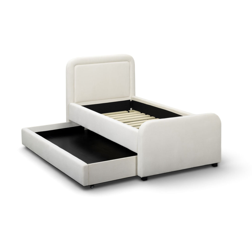 Briella Performance Velvet Trundle Bed in Twin