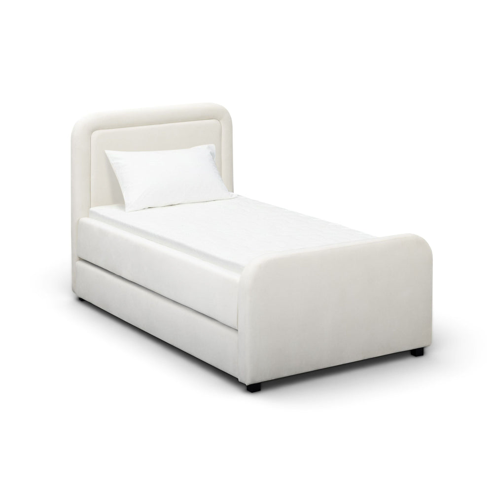Briella Performance Velvet Trundle Bed in Twin