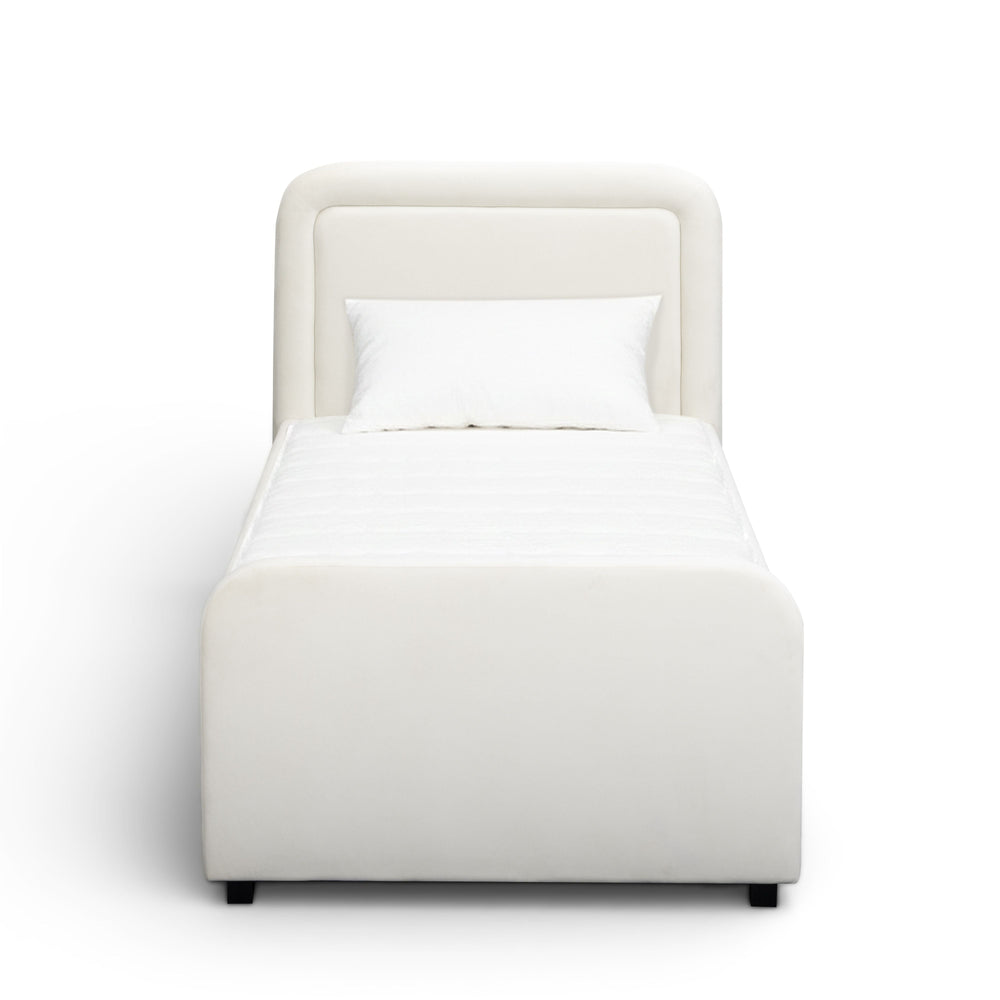 Briella Performance Velvet Trundle Bed in Twin
