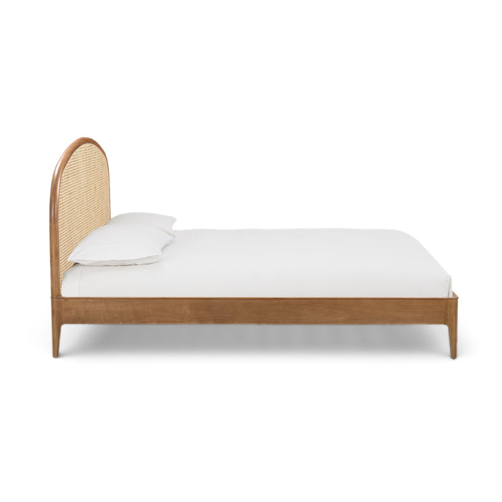 Mico Pecan Natural Rattan Bed - King