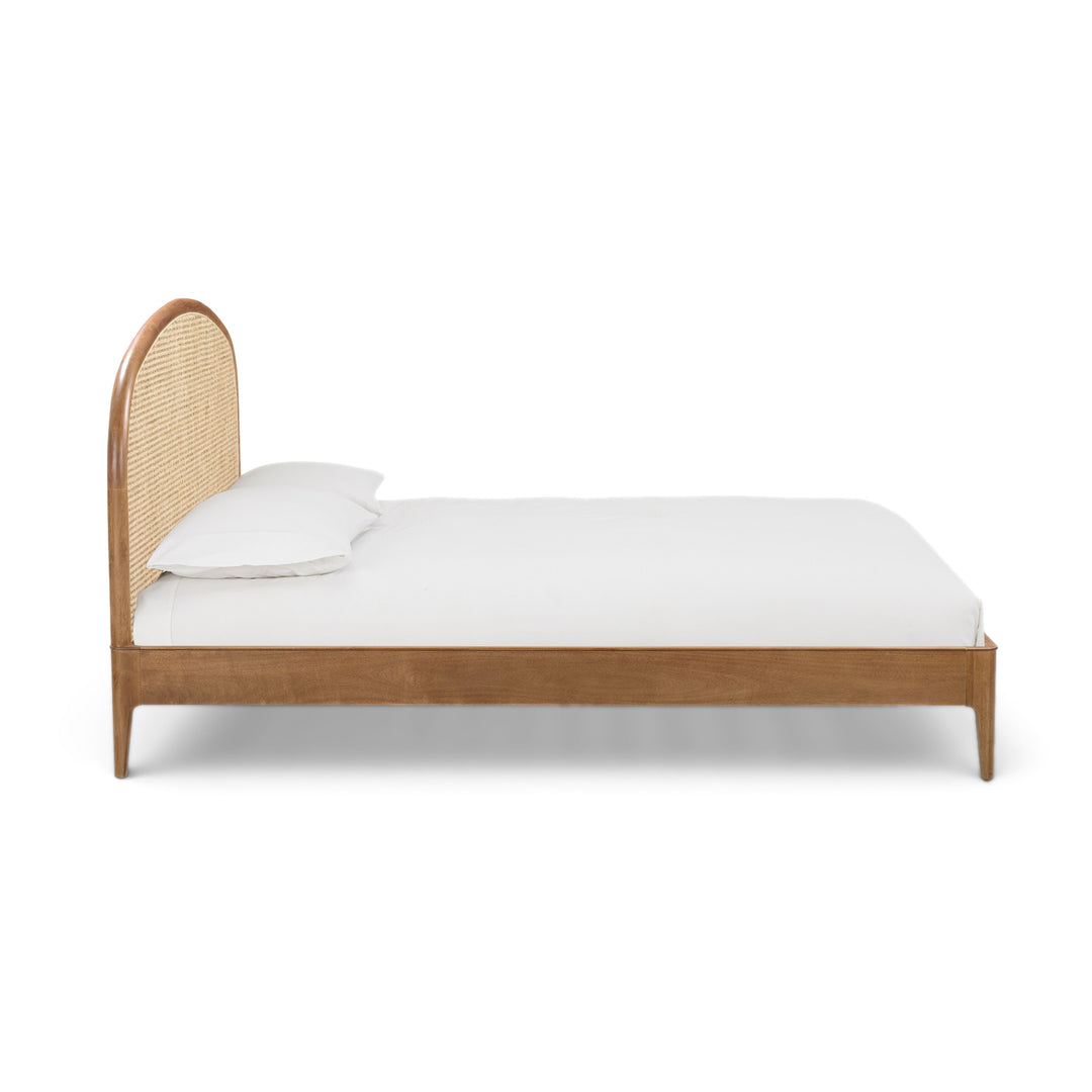 Mico Pecan Natural Rattan Bed - King